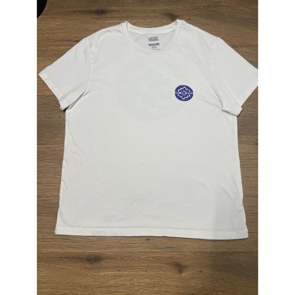 Vans Off The Wall 1966 Logo Tee Mens XL White Vintage Skate T-Shirt